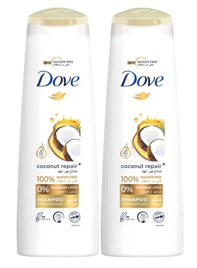 شامبو جوز الهند لإصلاح البشرة، عبوتان × 400 مل